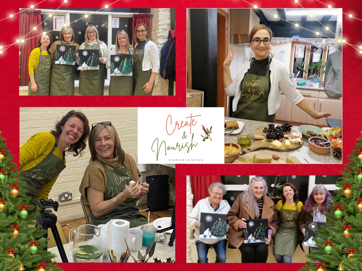Our Christmas Sip, Paint & Dine event was&nbsp;magical!